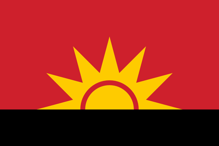 Proposed flag of Angola I made in 2009.