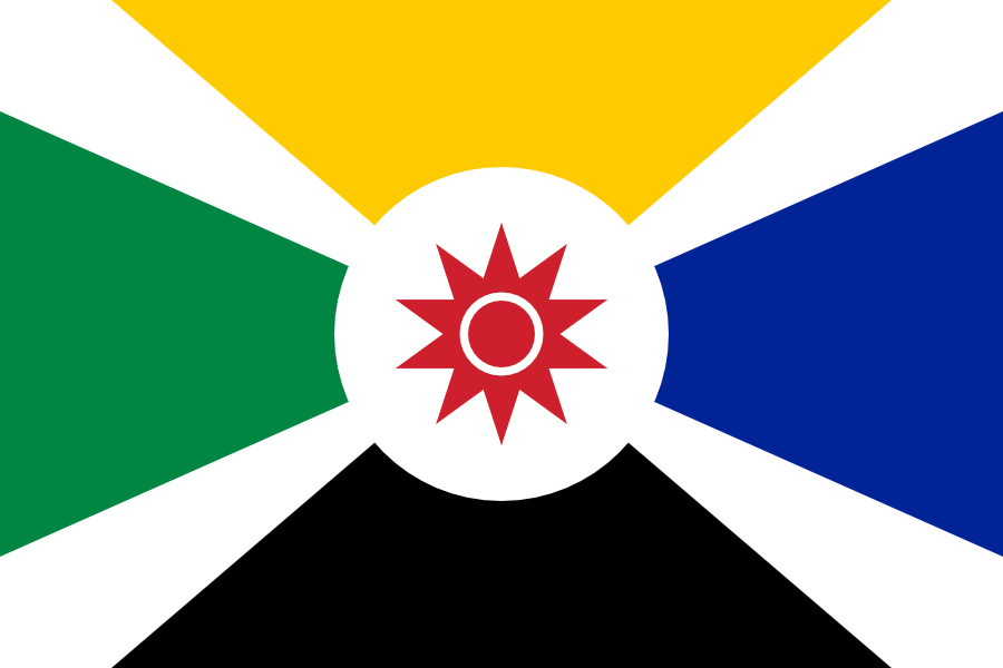 Proposed flag of Mozambique I made in 2009.