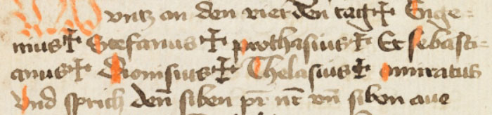 Crosses in Cod. Sang. 754 p. 162.