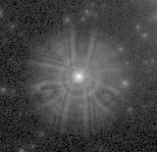 Figure 7. Flawed photograph of the star Melnick 34.