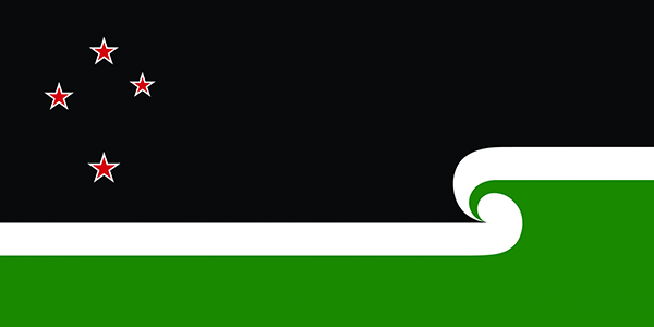 The United Flag of Aotearoa. Designed by: Tim K Barry.