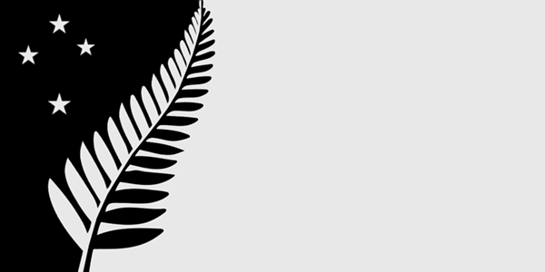 The Silver Fern Flag. Designed by: Chris Jackson.