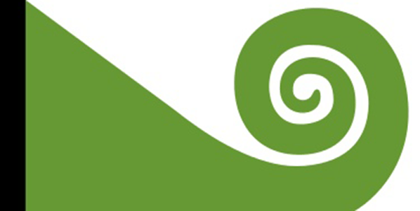 Koru Flag. Designed by: Hundertwasser.