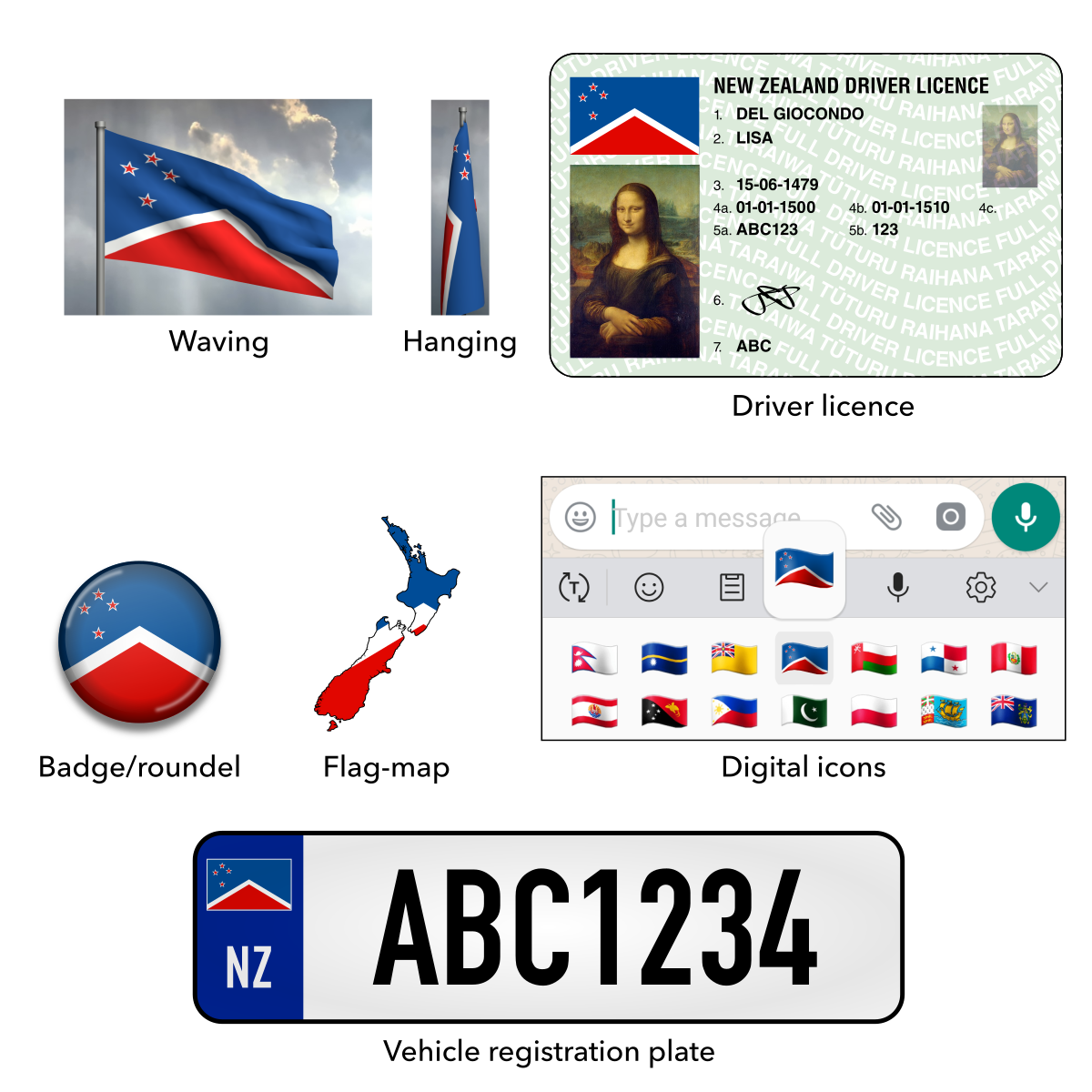 Mock-ups for Blue Sky, White Mist and a Wholly Red Earth