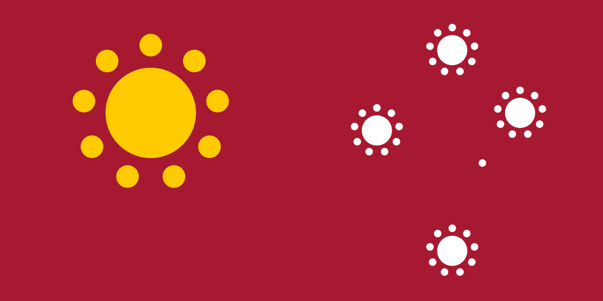 Dotted Sun and Stars