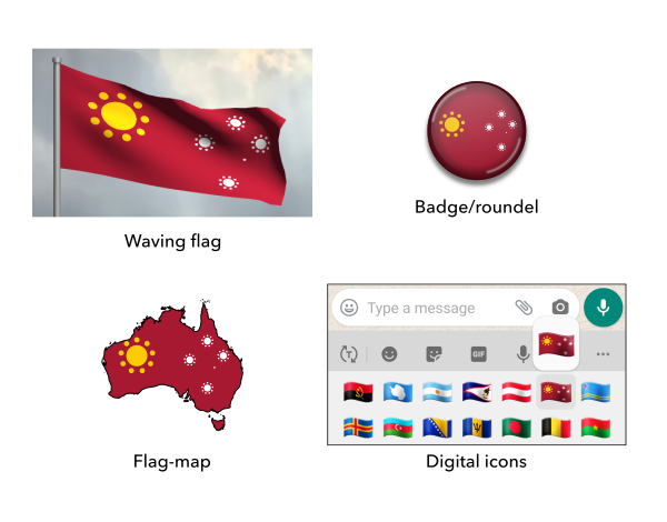 Mock-ups for Dotted Sun and Stars